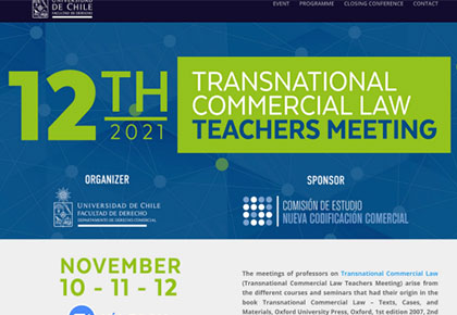 Sitio Web: 12 th Transnational Commercial Law Teachers Meeting